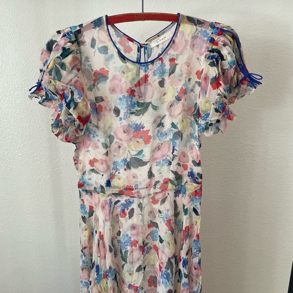 NWT DÔEN Floret Dress- Fleur de Matin Floral - Picture 6 of 13